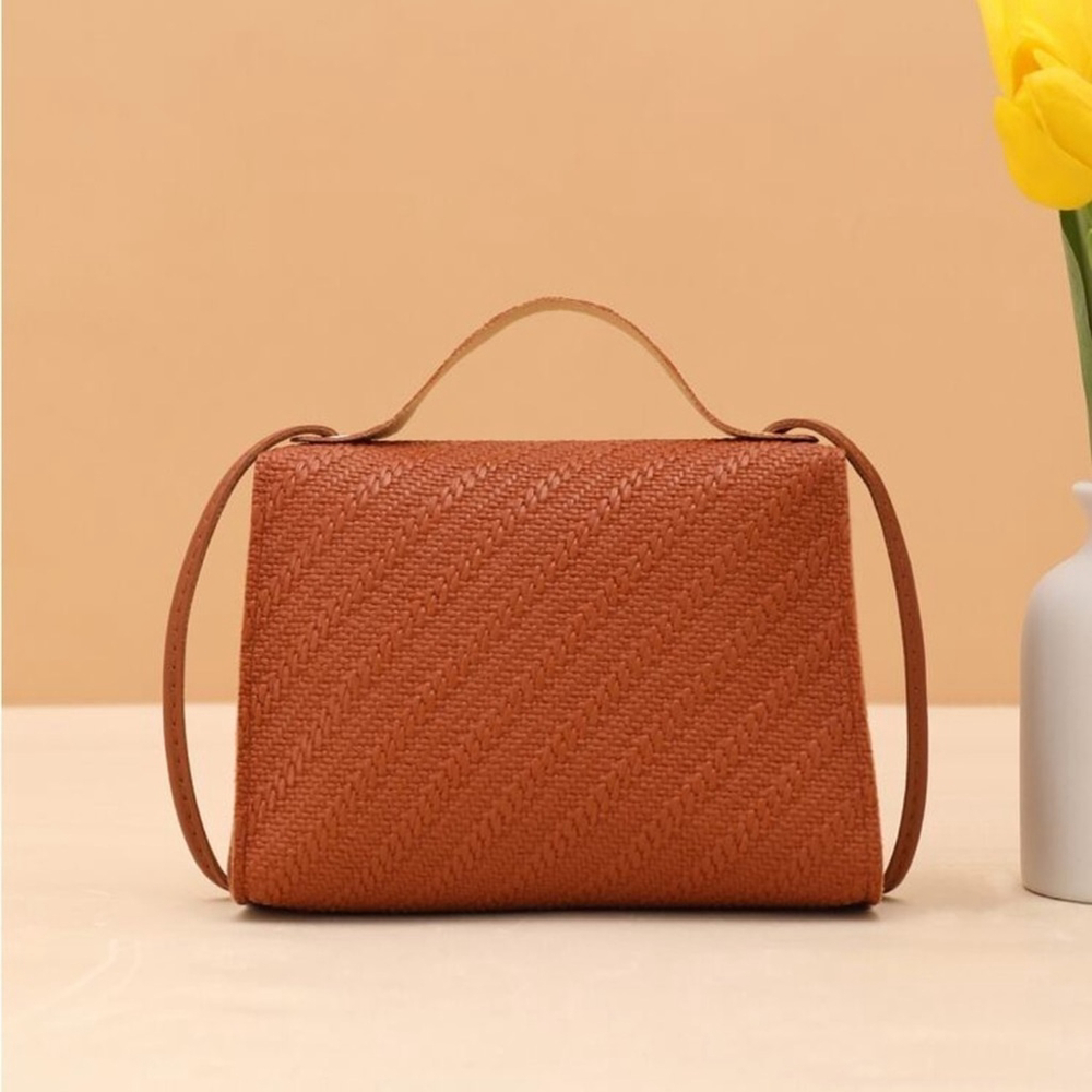 ⚠️Clearance Mini Brown Lock Buckle Crossbody Handbag - Picture 4 of 6